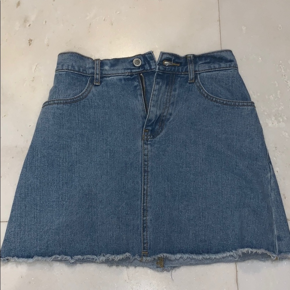 blue jean skirt from brandy melville